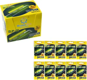 QualyQualy Clip On Glow Sticks for Fishing 100pcs L   20pcs XL