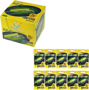 QualyQualy Clip On Glow Sticks for Fishing XL 120pcs
