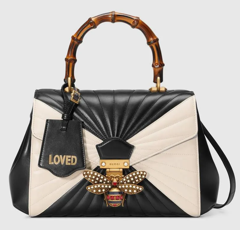 Queen Margaret Quilted Leather Top Handle Bag