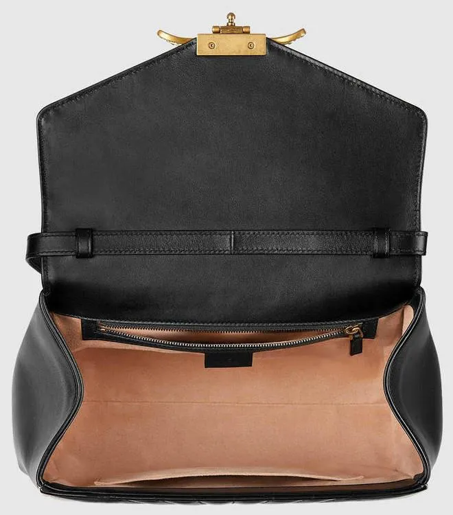 Queen Margaret Quilted Leather Top Handle Bag