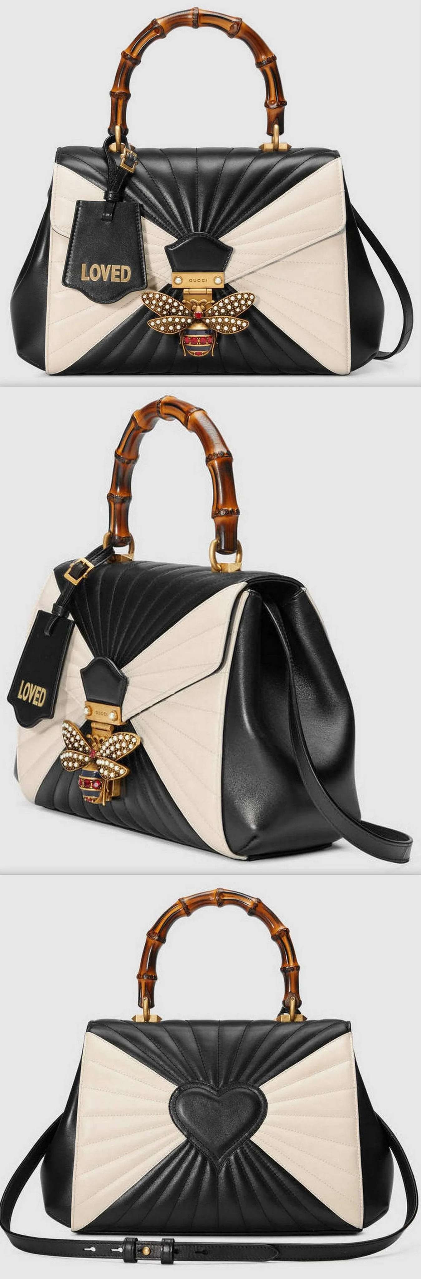 Queen Margaret Quilted Leather Top Handle Bag