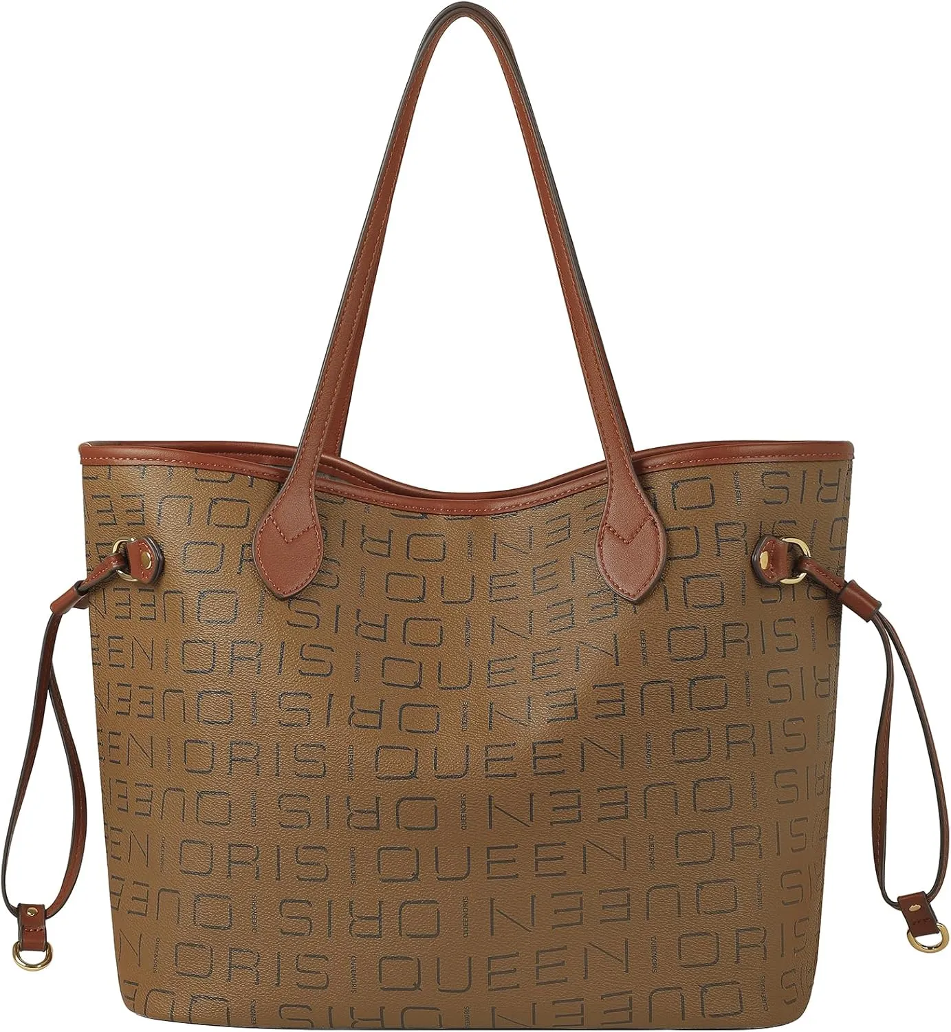 Queenoris Tote Bag for Women, Designer Fashion Purses Top Handle Satchel Large Capacity Classic Shoulder Bags