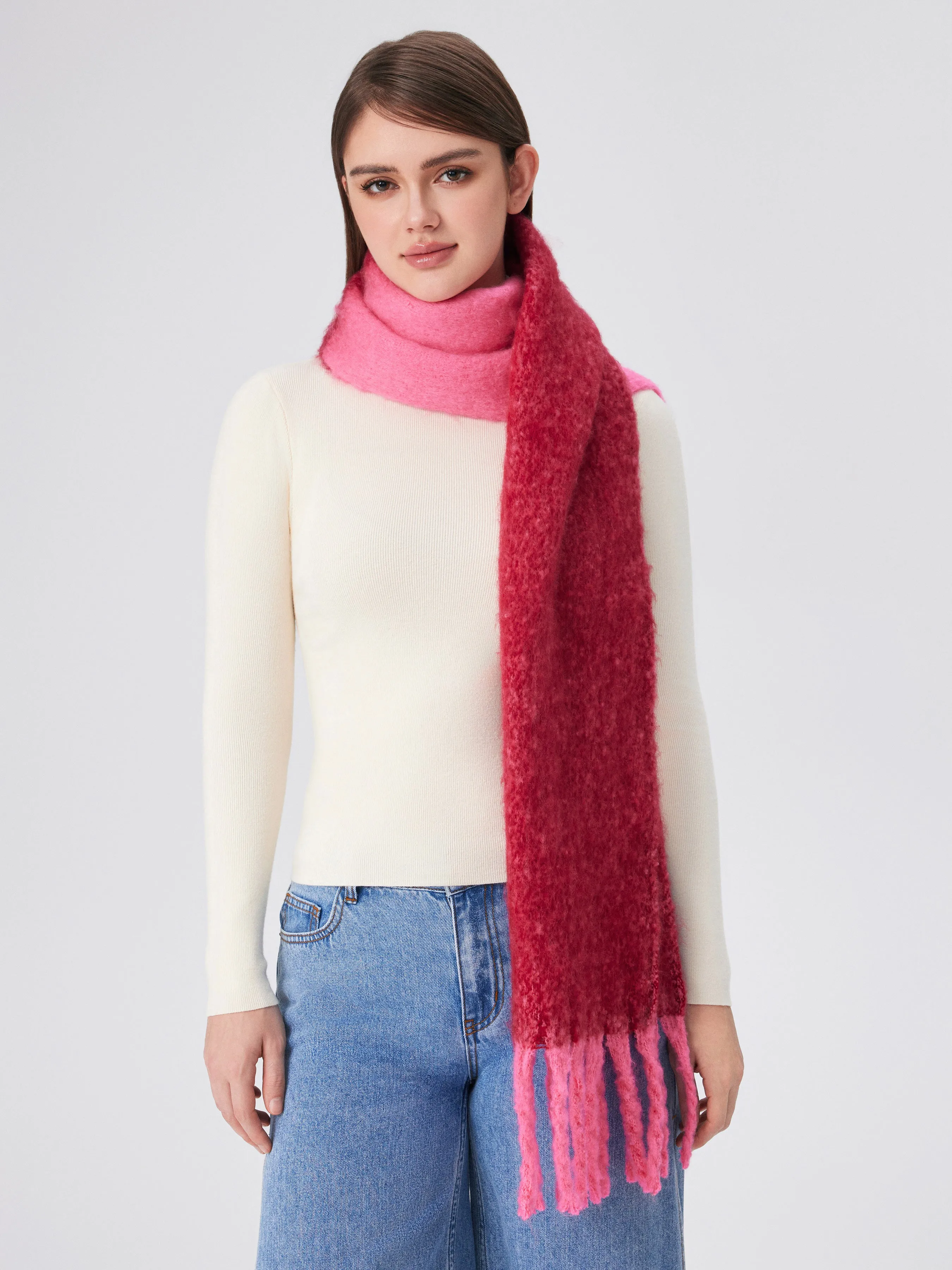 Quinley Two-Tone Oversized Scarf