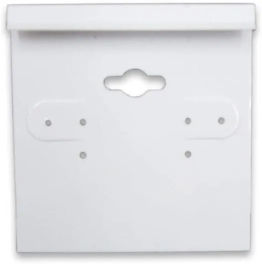 "Sterling Silver" Black Imprint White 1.5" x 2" Earring Cards 100pcs for Retail, Tradeshows, Showcases, Store Display