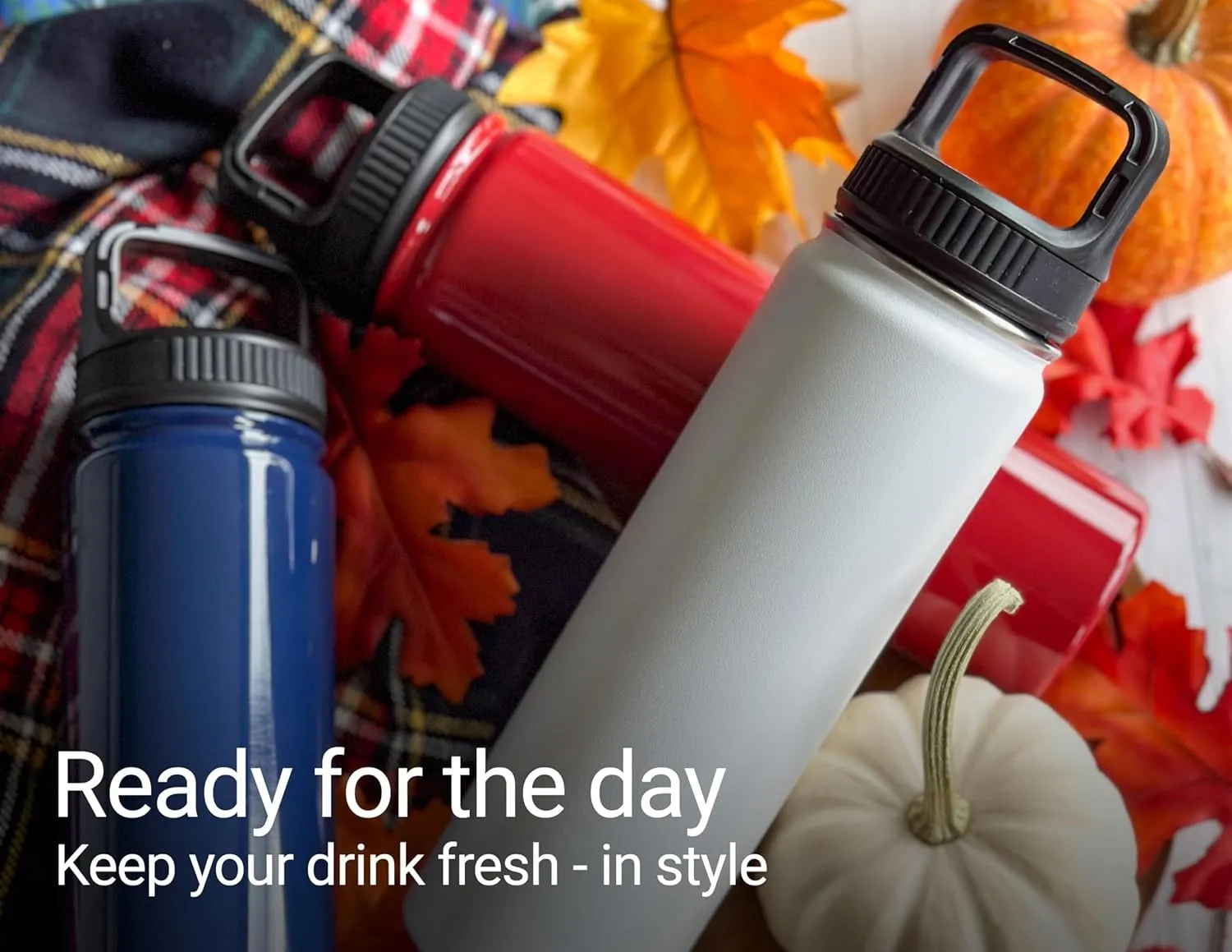 R and R Imports Hudson Wisconsin Happy Camper 32 Oz Engraved Black Insulated Double Wall Stainless Steel Water Bottle Tumbler