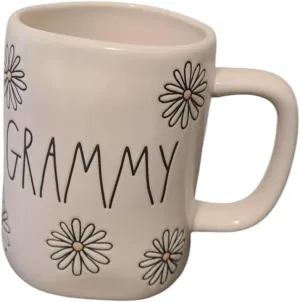 Rae Dunn by Magenta coffee mug (Grammy (All round flowers))