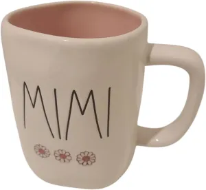 Rae Dunn by Magenta coffee mug (Mimi mug (Three daisies))