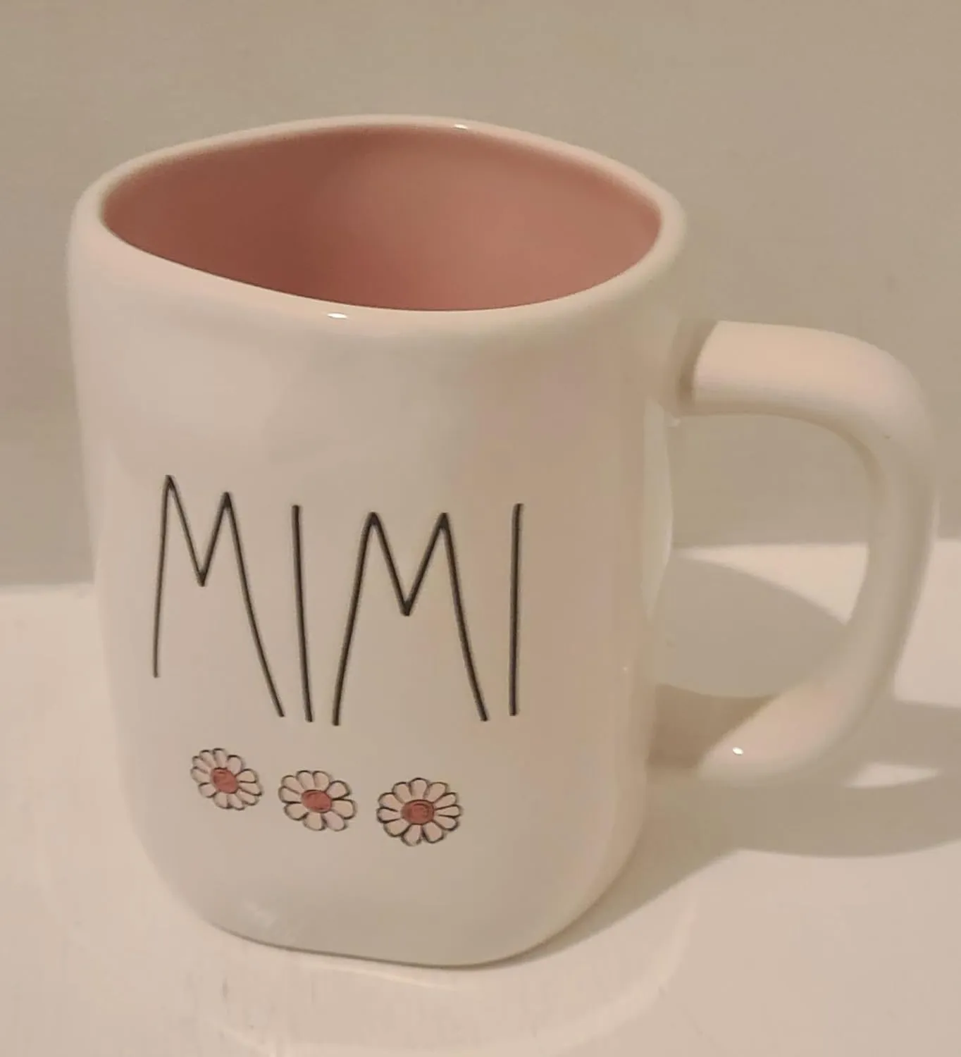 Rae Dunn by Magenta coffee mug (Mimi mug (Three daisies))