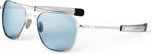 Randolph USA | 23k White Gold Classic Aviator Sunglasses for Men or Women 100% UV