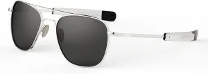 Randolph USA | 23k White Gold Classic Aviator Sunglasses for Men or Women Polarized 100% UV