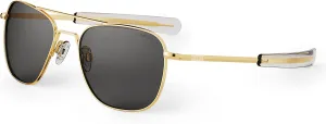 Randolph USA | Gold Classic Aviator Sunglasses for Men or Women 100% UV
