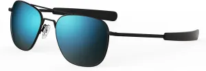 Randolph USA | Matte Black Classic Aviator Sunglasses for Men or Women 100% UV