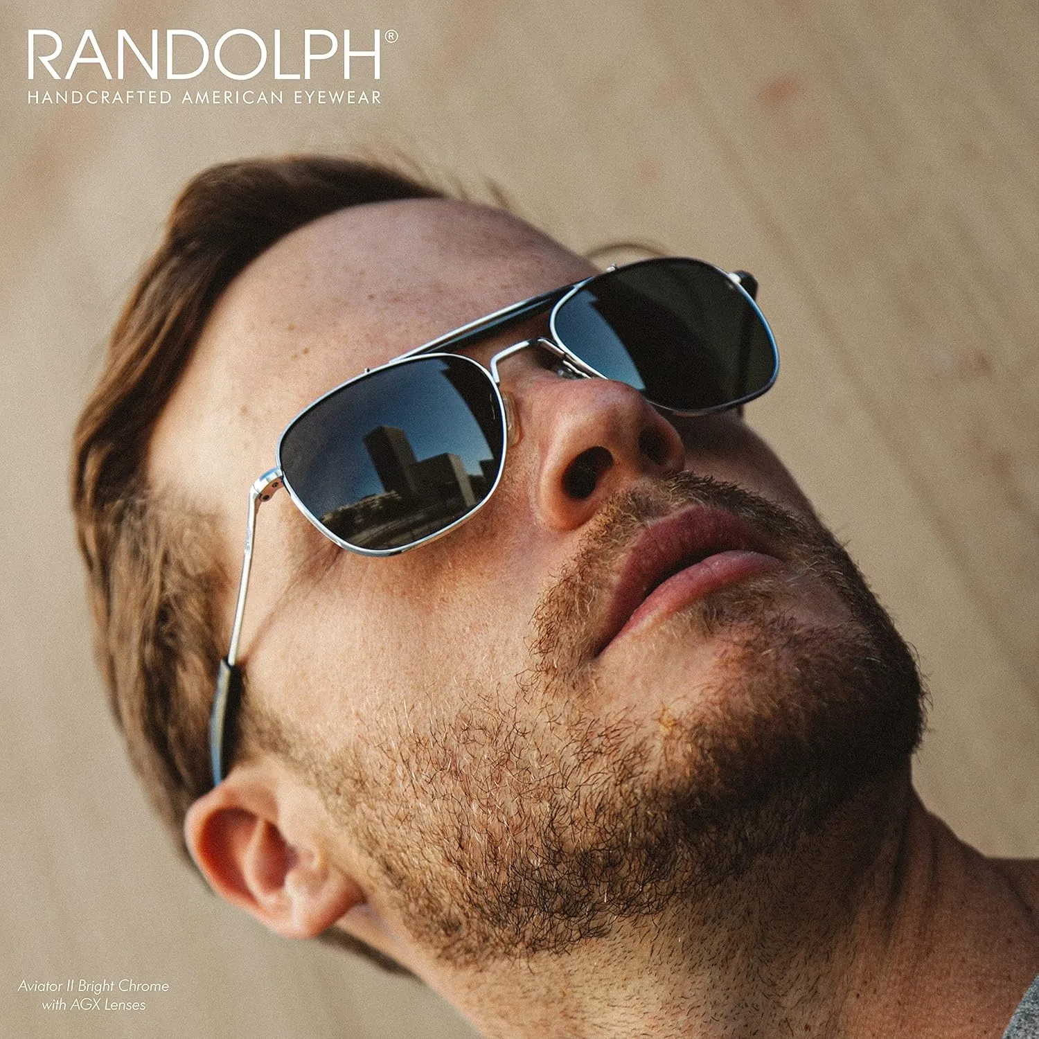 Randolph USA | Navigator Aviator II Authentic Sunglasses for Men Polarized 100% UV