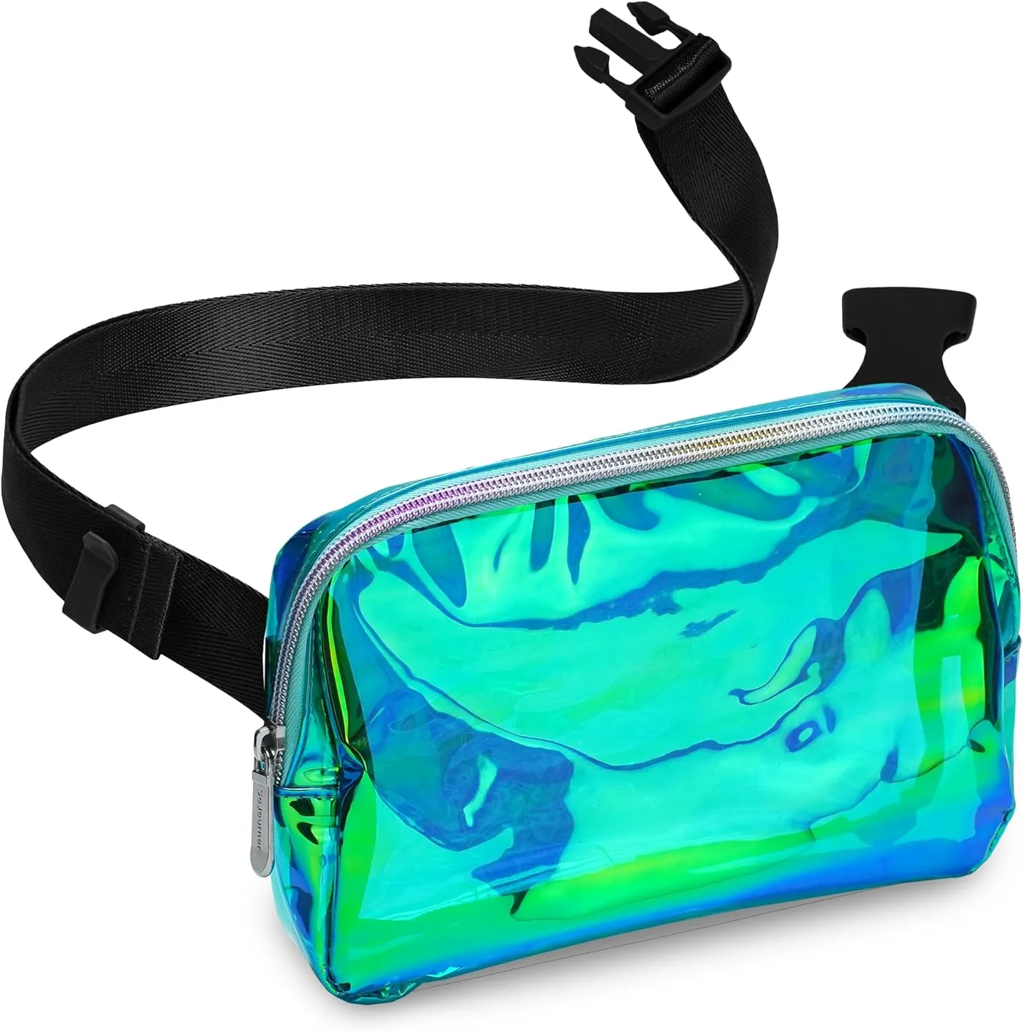 Rave Laser Aqua Crossbody Belt Bag for Women – Stylish Fanny Pack, Functional and Fashion Waist Packs for Travel, Festivals, and Everyday Use