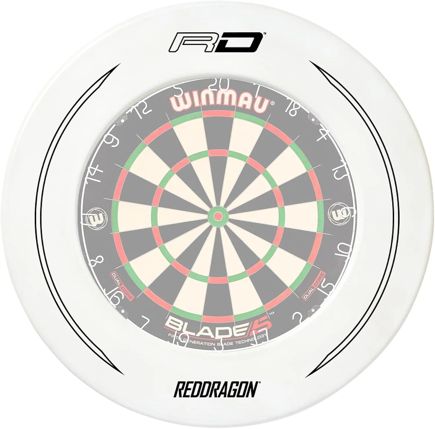 RED DRAGON Printed Design Dartboard Surrounds
