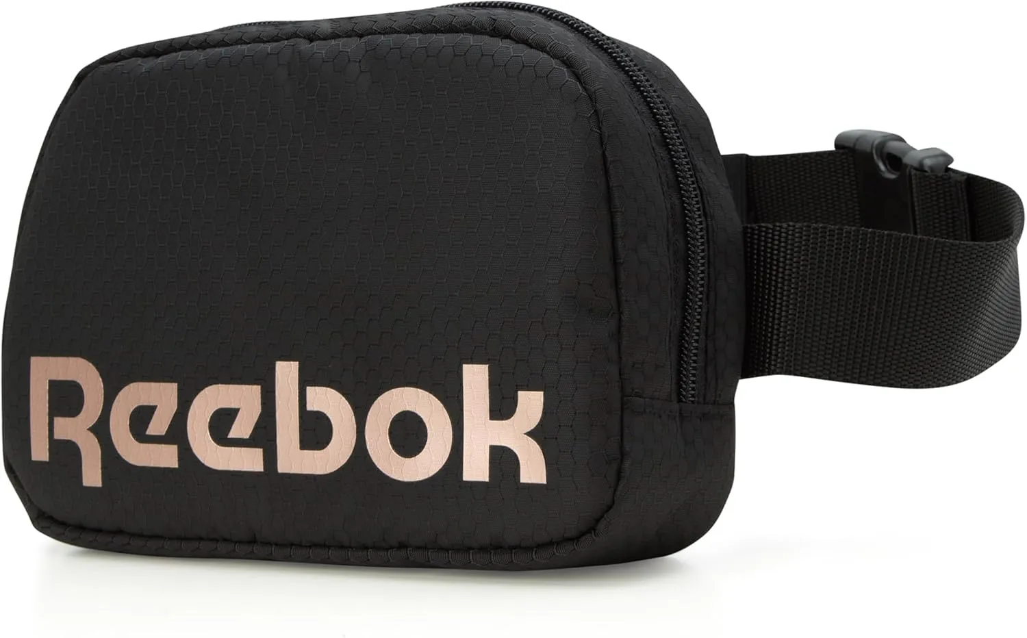 Reebok Fanny Pack - Lightweight Stylish Crossbody Waist Belt Bags for Women and Men with Adjustable Strap, Size One Size, Cape Black