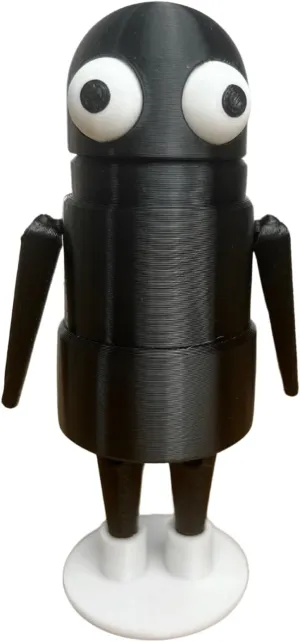 REPO 3D Printed Character Figure, R.E.P.O Horror Game Posable Articulated Collectible Model for Fans Gift (Black)