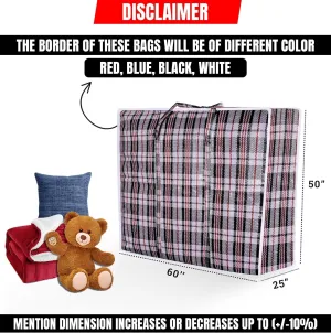 Reusable & Versatile Large Laundry Bags with Reinforced Zips & Handles - Multi-Pack Options Durable for Clothing & Bedding - Ideal for Storage, Moving & Travel( /- 10%) (Pack of 10)