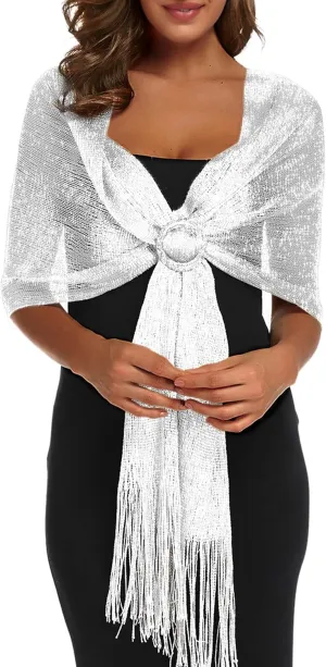Rheane Shawls and Wraps for Evening Dresses Shawl Wraps for Women with Buckle for Evening Party Dresses Wedding Party