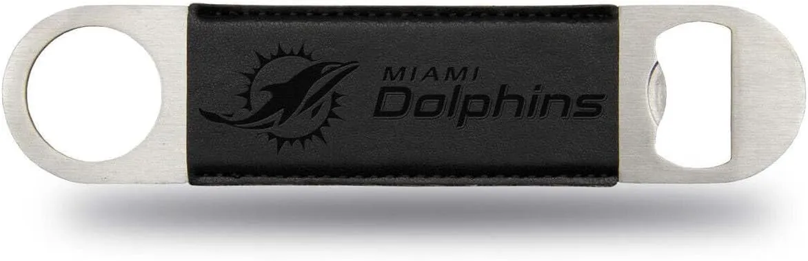 Rico Dolphins Laser Engraved Black Bar Blade LEBO1101BK Dolphins Laser Engraved Black Bar Blade