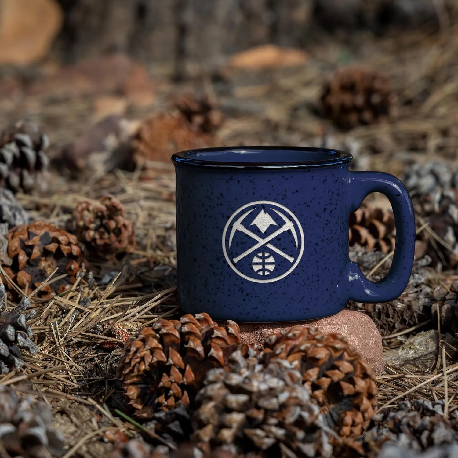 Rico Industries NBA Basketball 12oz Laser Engraved Campfire Mug