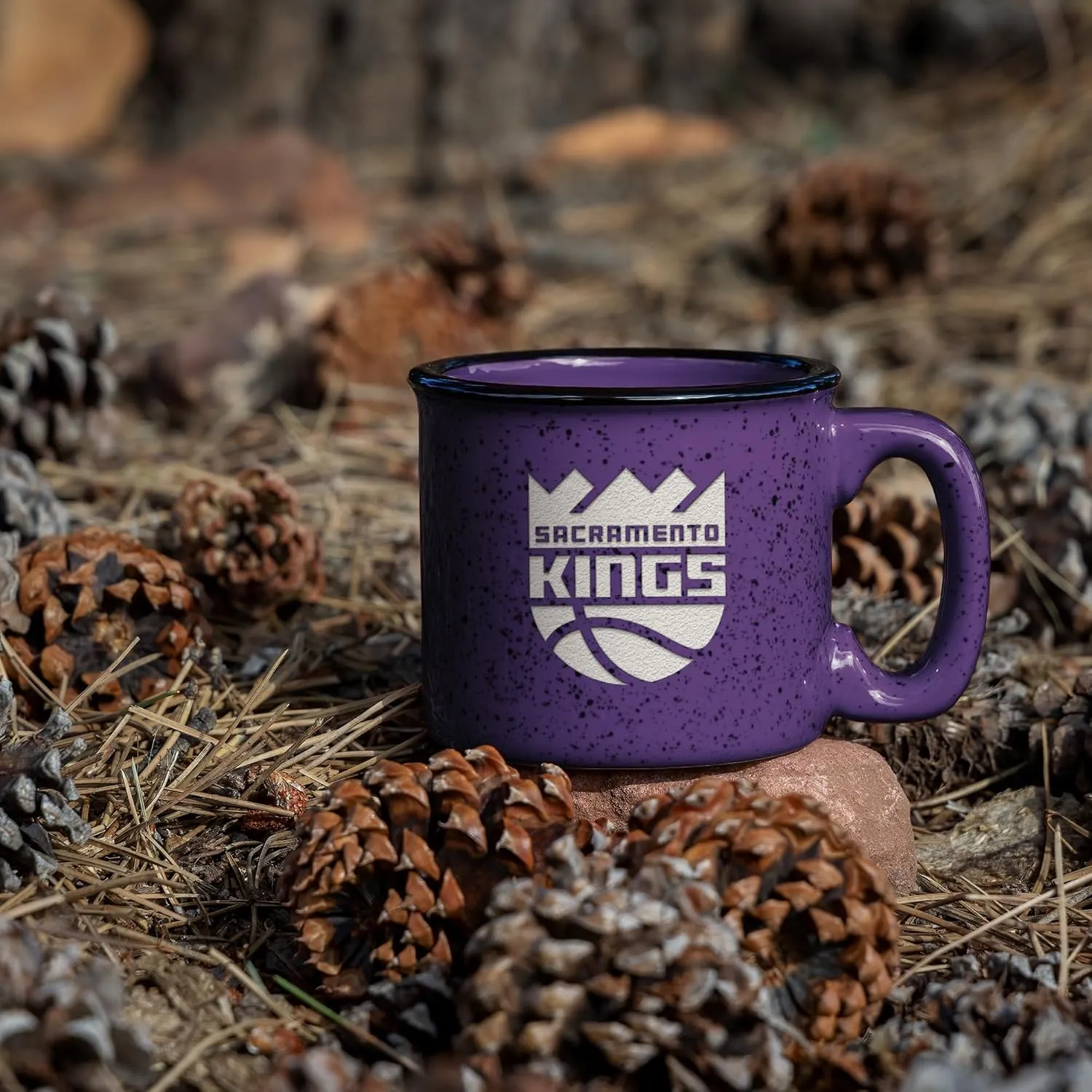 Rico Industries NBA Basketball 12oz Laser Engraved Campfire Mug