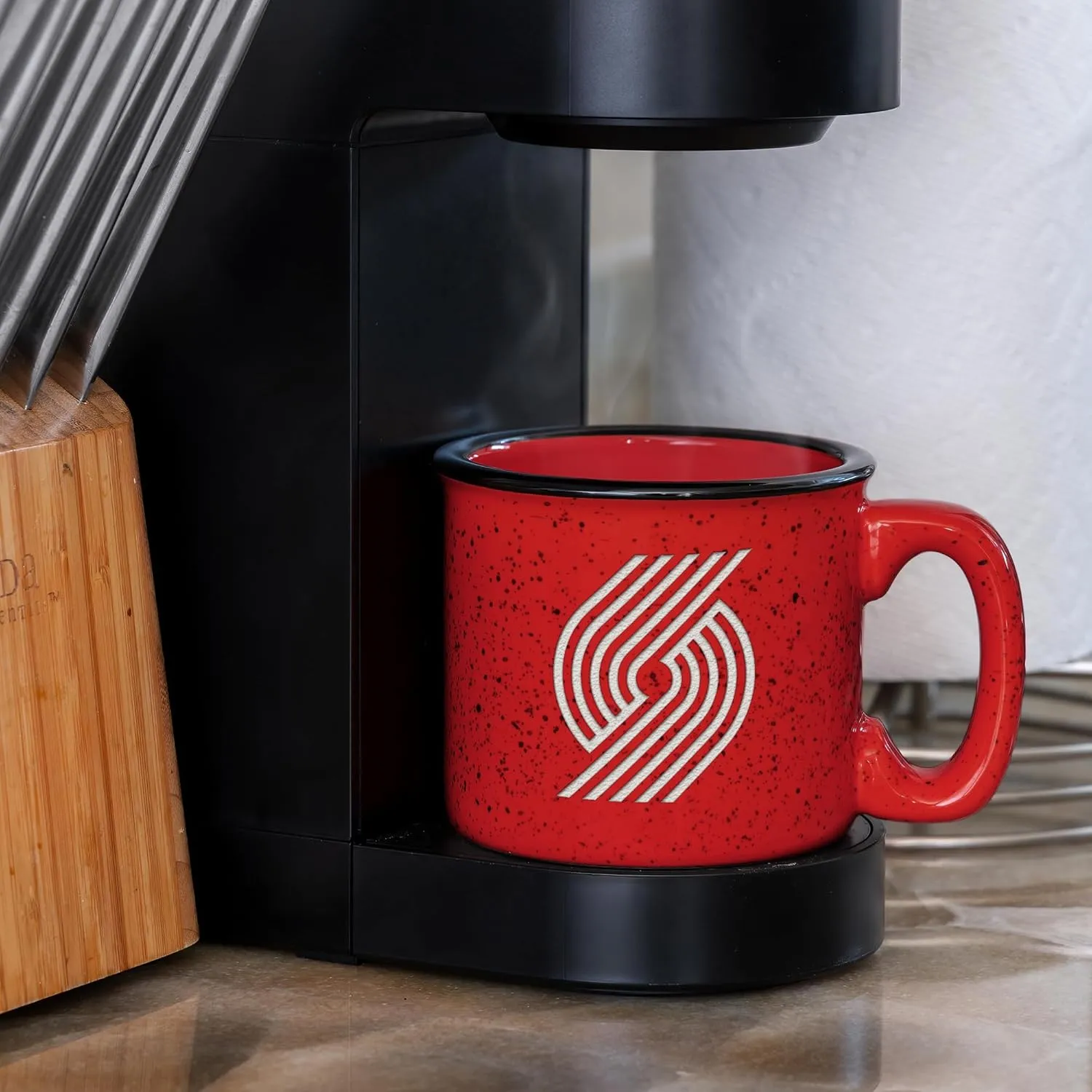Rico Industries NBA Basketball 12oz Laser Engraved Campfire Mug