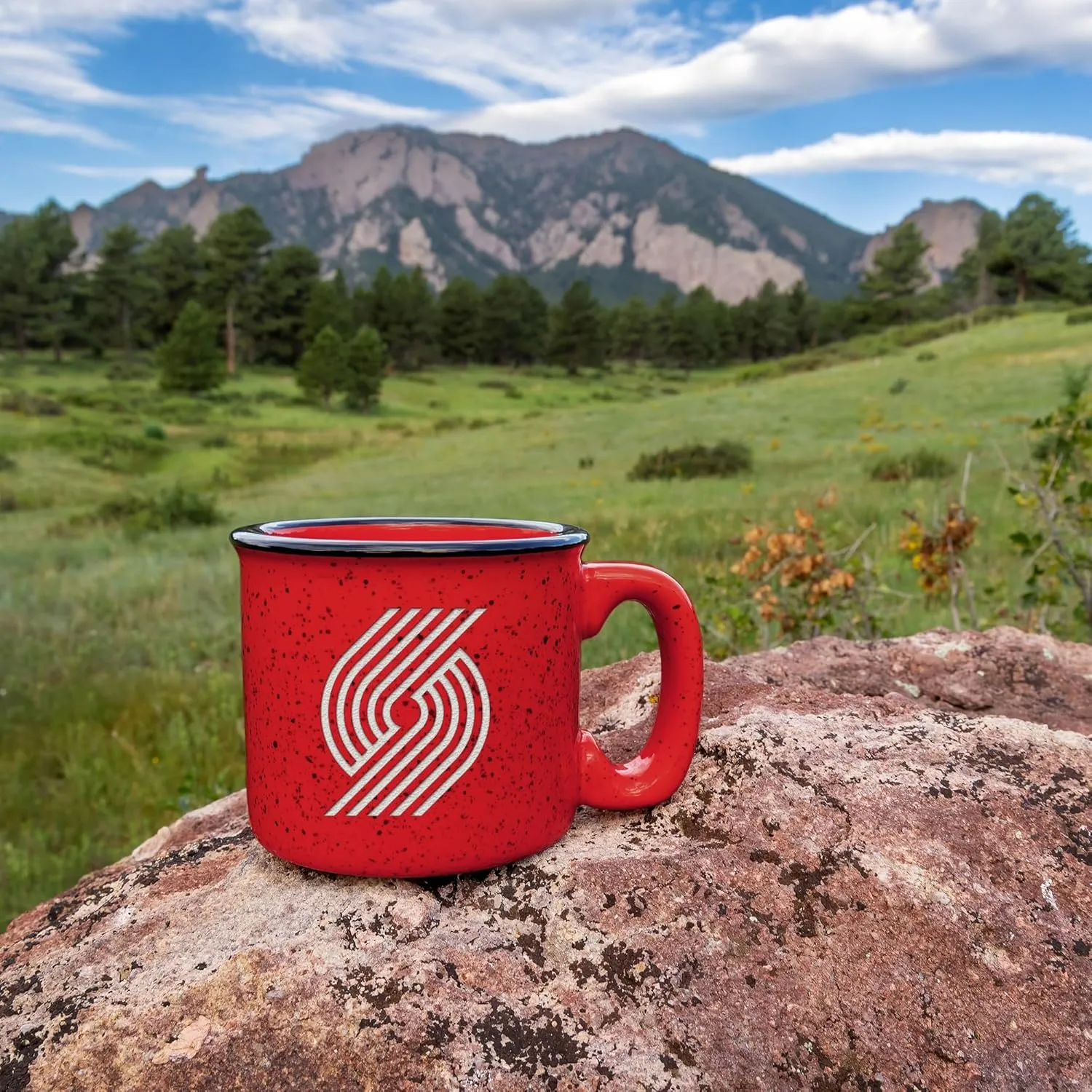 Rico Industries NBA Basketball 12oz Laser Engraved Campfire Mug