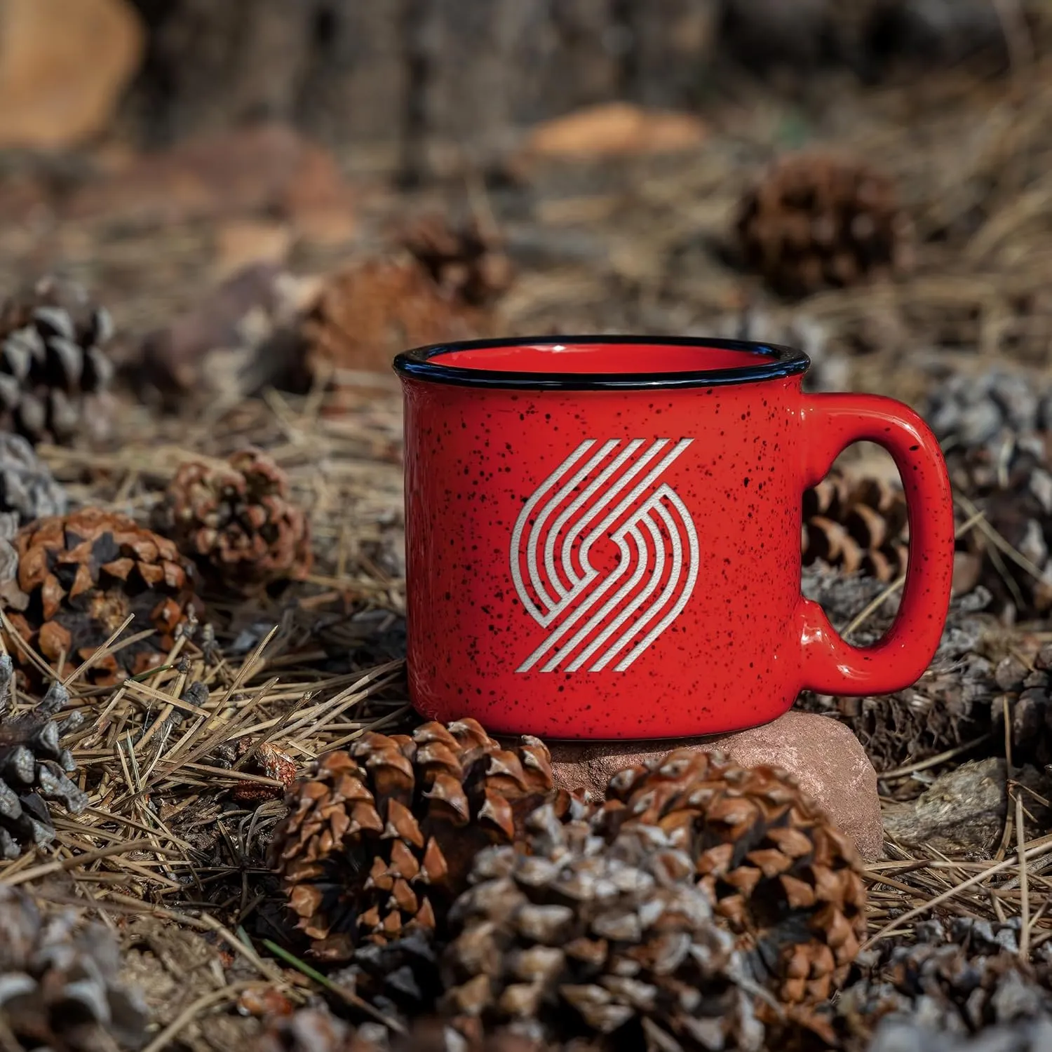 Rico Industries NBA Basketball 12oz Laser Engraved Campfire Mug