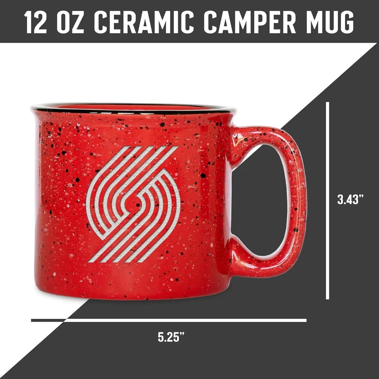 Rico Industries NBA Basketball 12oz Laser Engraved Campfire Mug