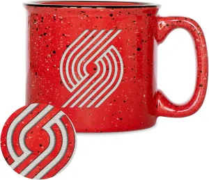 Rico Industries NBA Basketball 12oz Laser Engraved Campfire Mug