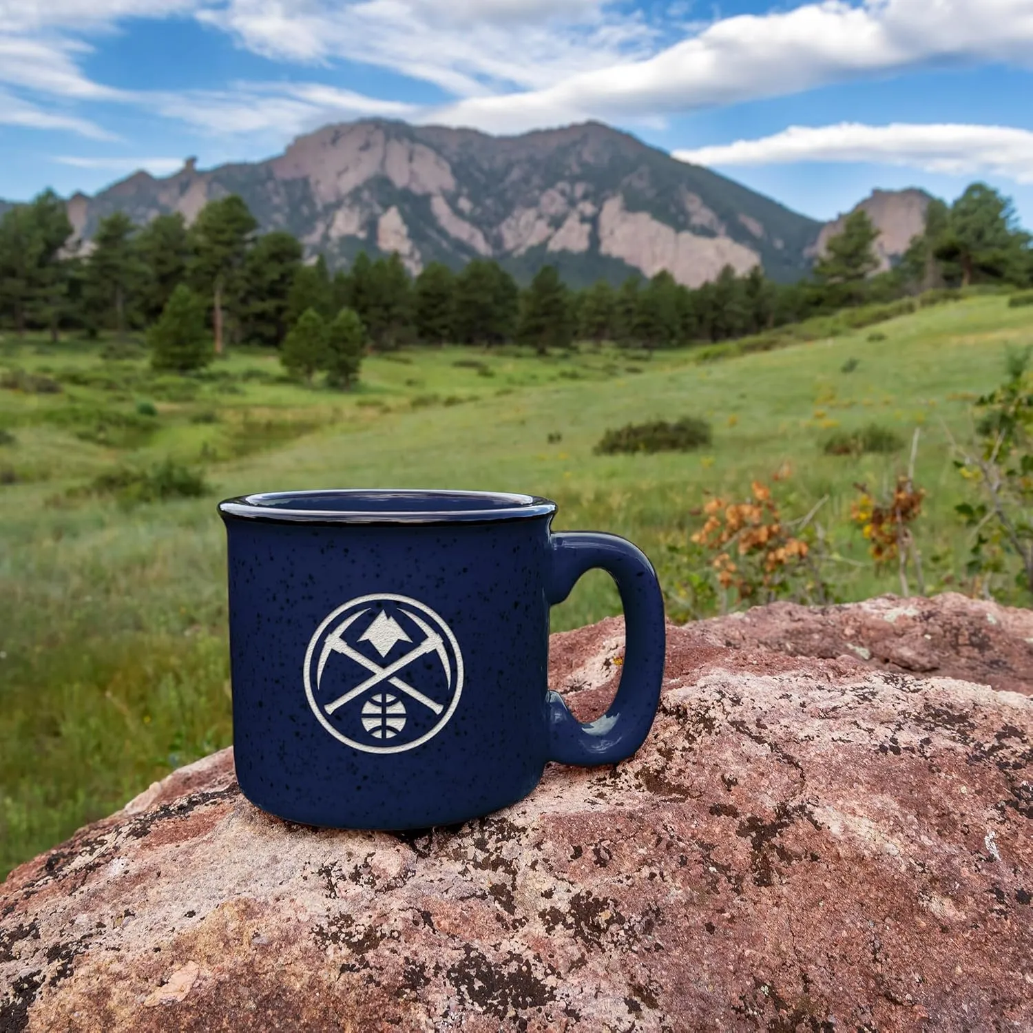 Rico Industries NBA Basketball 12oz Laser Engraved Campfire Mug