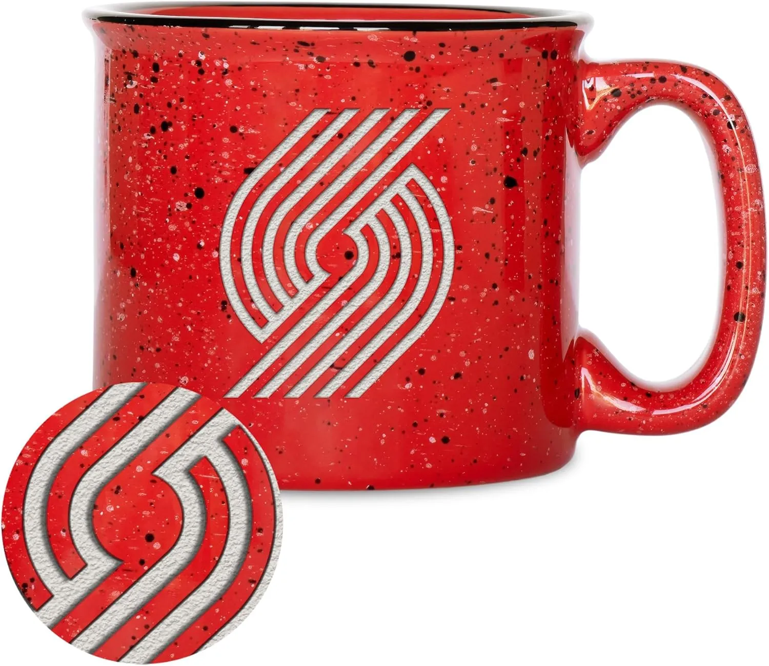 Rico Industries NBA Basketball 12oz Laser Engraved Campfire Mug