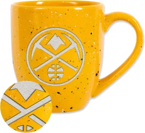 Rico Industries NBA Basketball Alternate 16 oz Team Color Laser Engraved Speckled Ceramic Coffee Mug