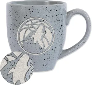 Rico Industries NBA Basketball Alternate 16 oz Team Color Laser Engraved Speckled Ceramic Coffee Mug