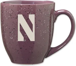 Rico Industries NCAA 16 oz Team Color Laser Engraved Speckled Ceramic Coffee Mug
