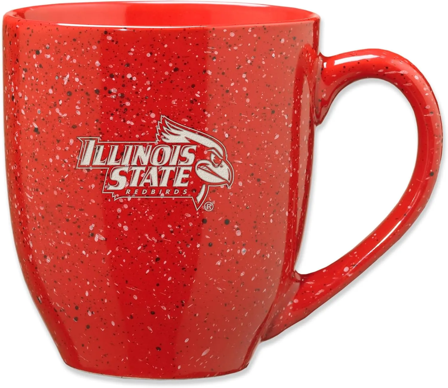 Rico Industries NCAA 16 oz Team Color Laser Engraved Speckled Ceramic Coffee Mug