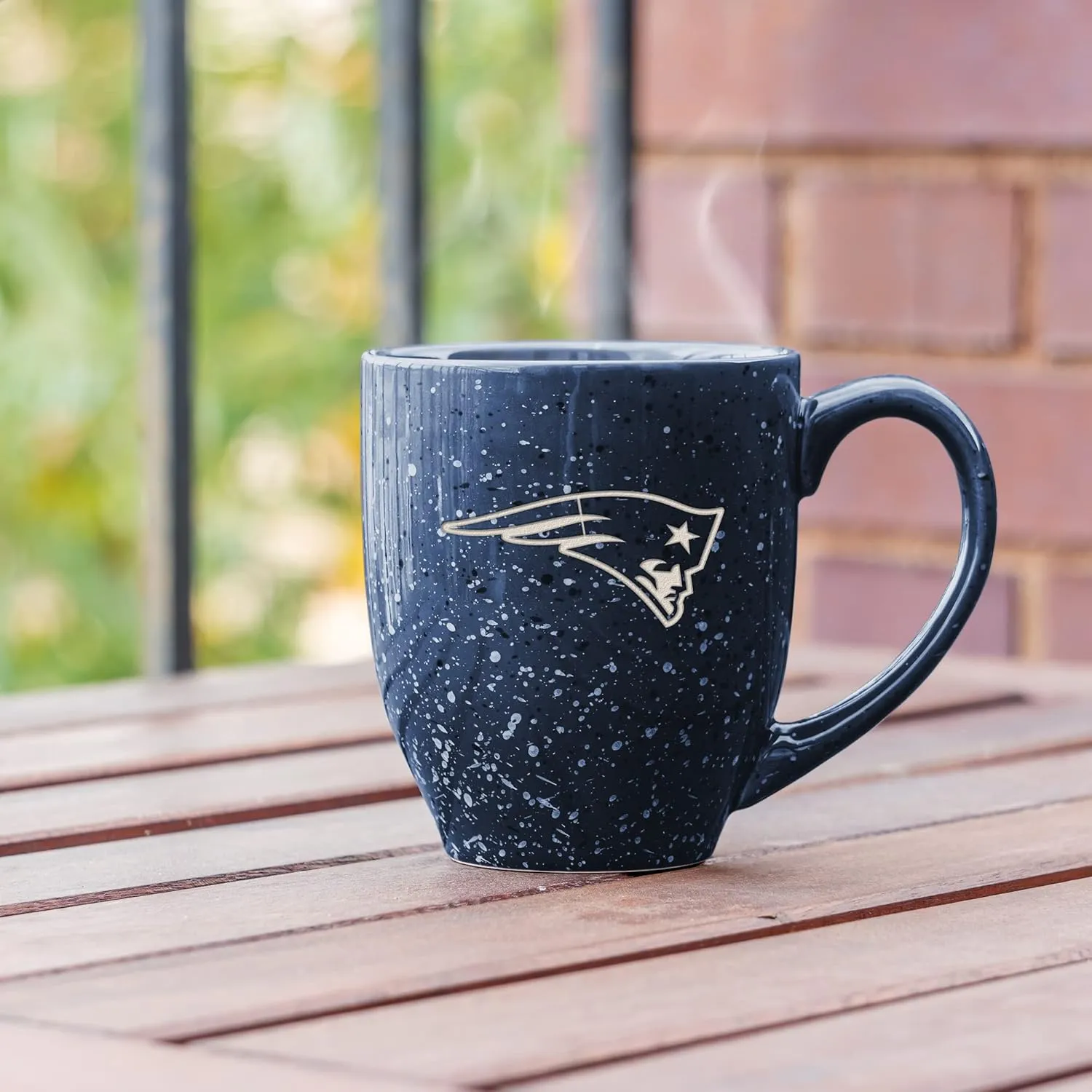 Rico Industries NFL Football 16 oz Team Color Laser Engraved Speckled Ceramic Coffee Mug