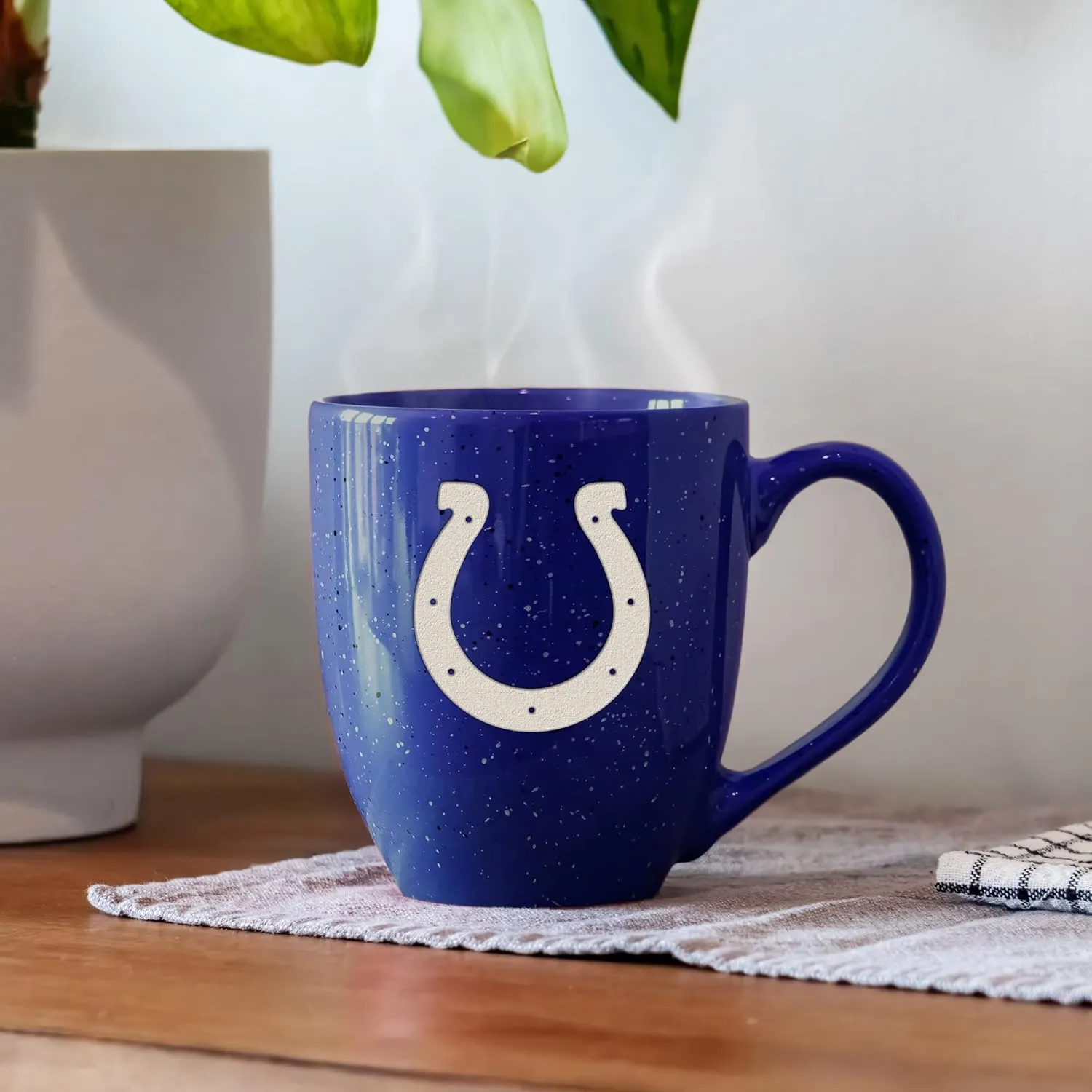 Rico Industries NFL Football 16 oz Team Color Laser Engraved Speckled Ceramic Coffee Mug