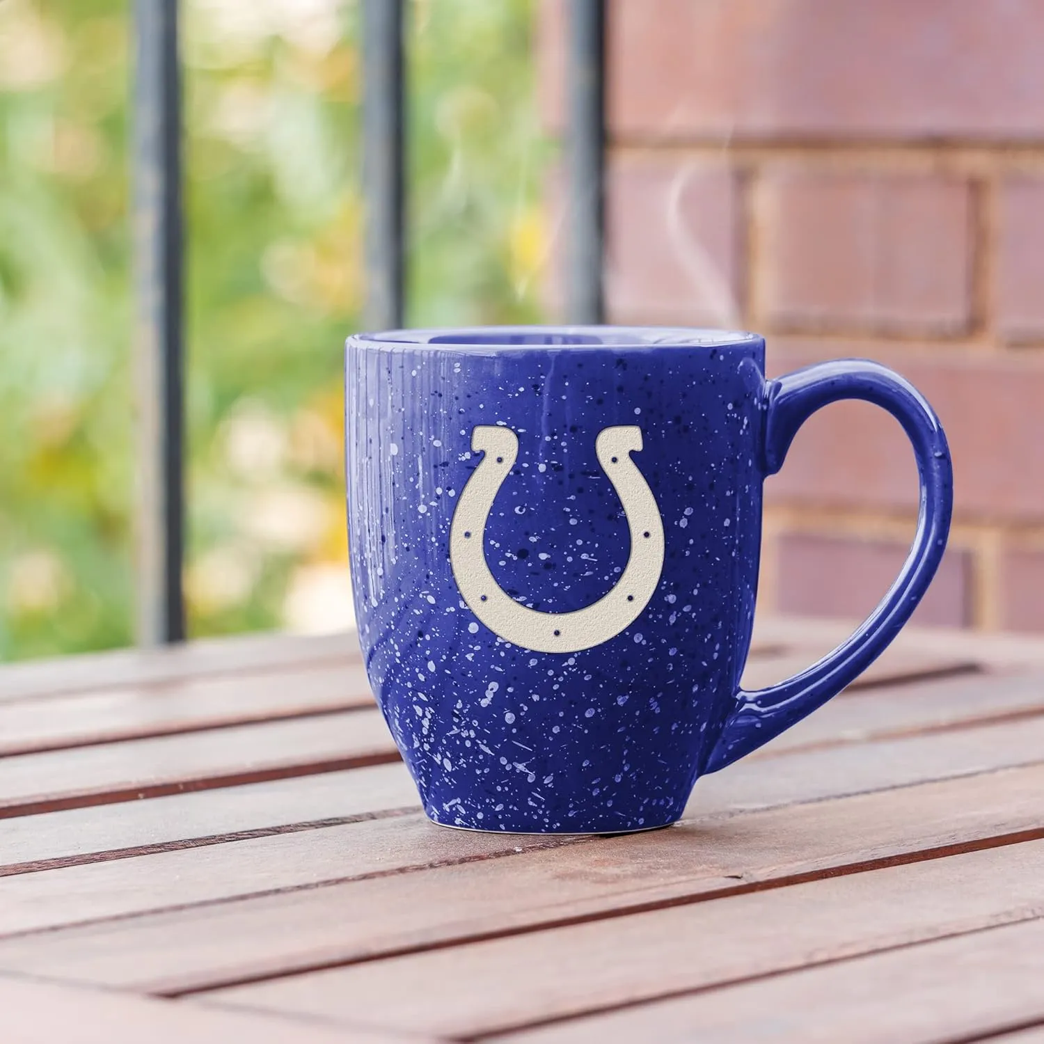Rico Industries NFL Football 16 oz Team Color Laser Engraved Speckled Ceramic Coffee Mug