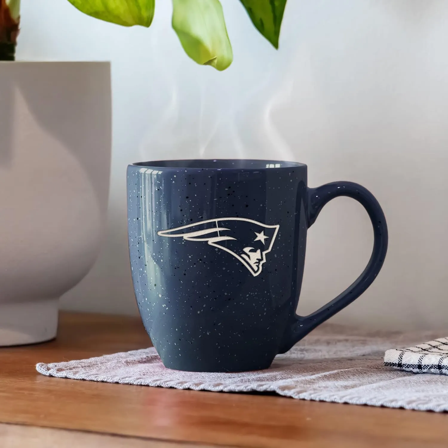 Rico Industries NFL Football 16 oz Team Color Laser Engraved Speckled Ceramic Coffee Mug