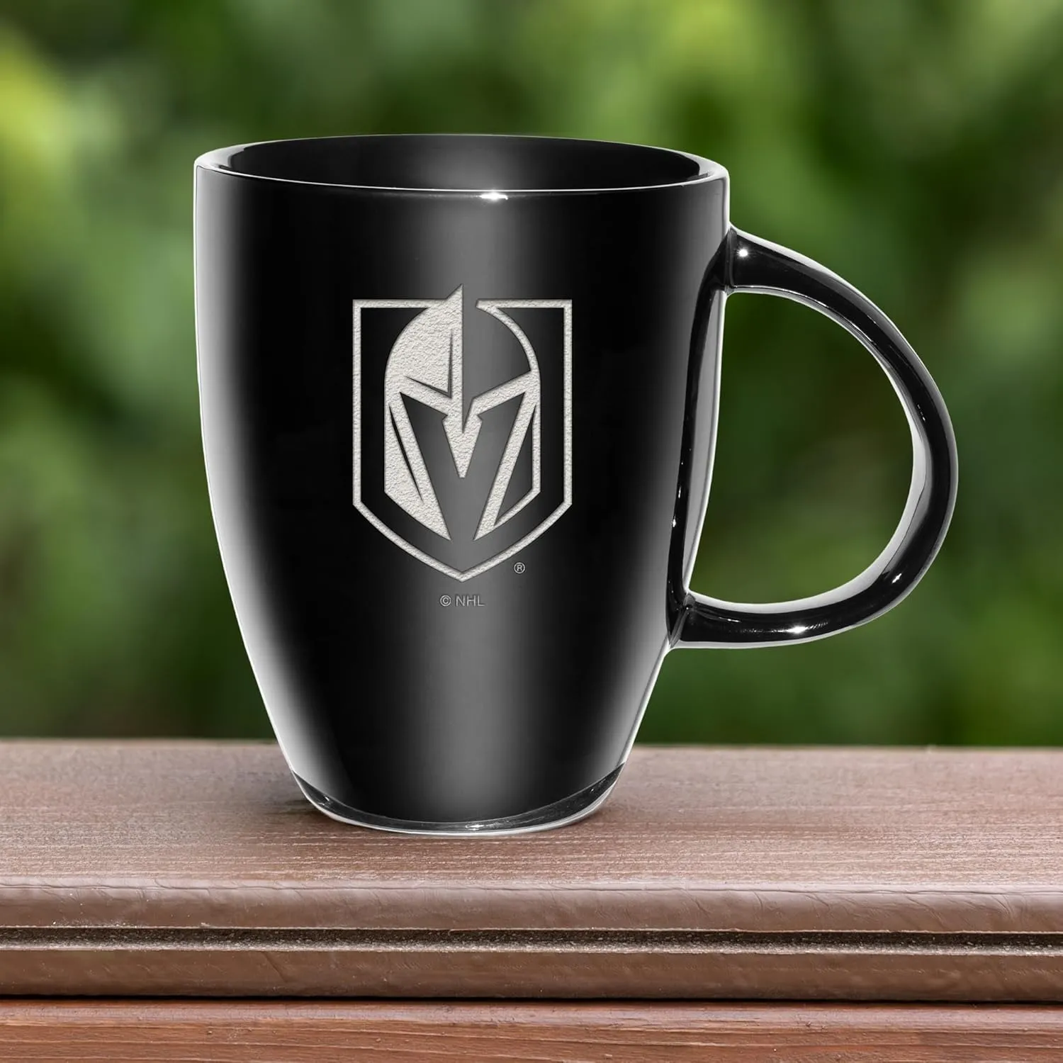 Rico Industries NHL Hockey Electroplated 18oz Laser Engraved Ceramic Lustre Mug