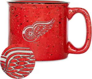 Rico Industries NHL Hockey Speckle 12oz Laser Engraved Campfire Mug