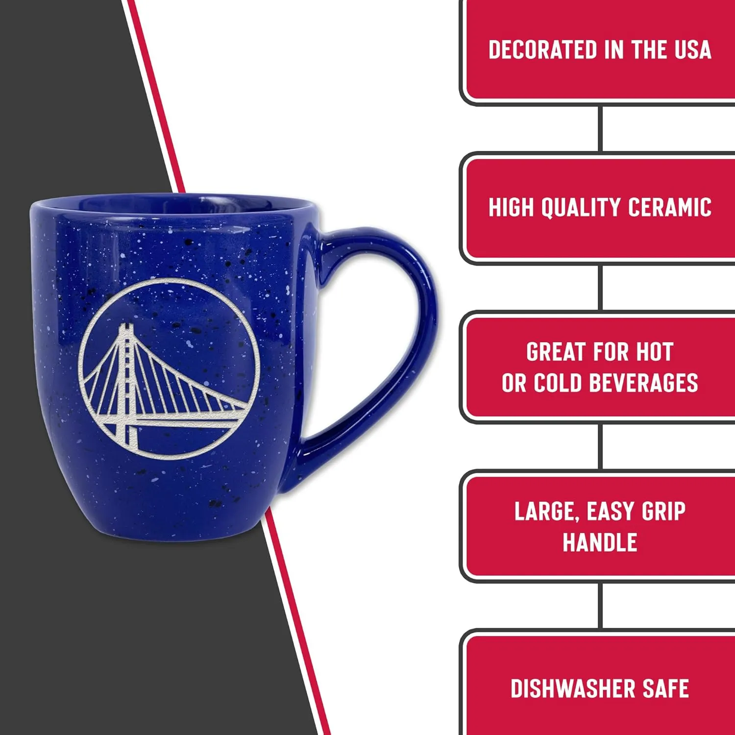 Rico Industries SPK 16oz Team Colored Laser Engraved Ceramic Mug