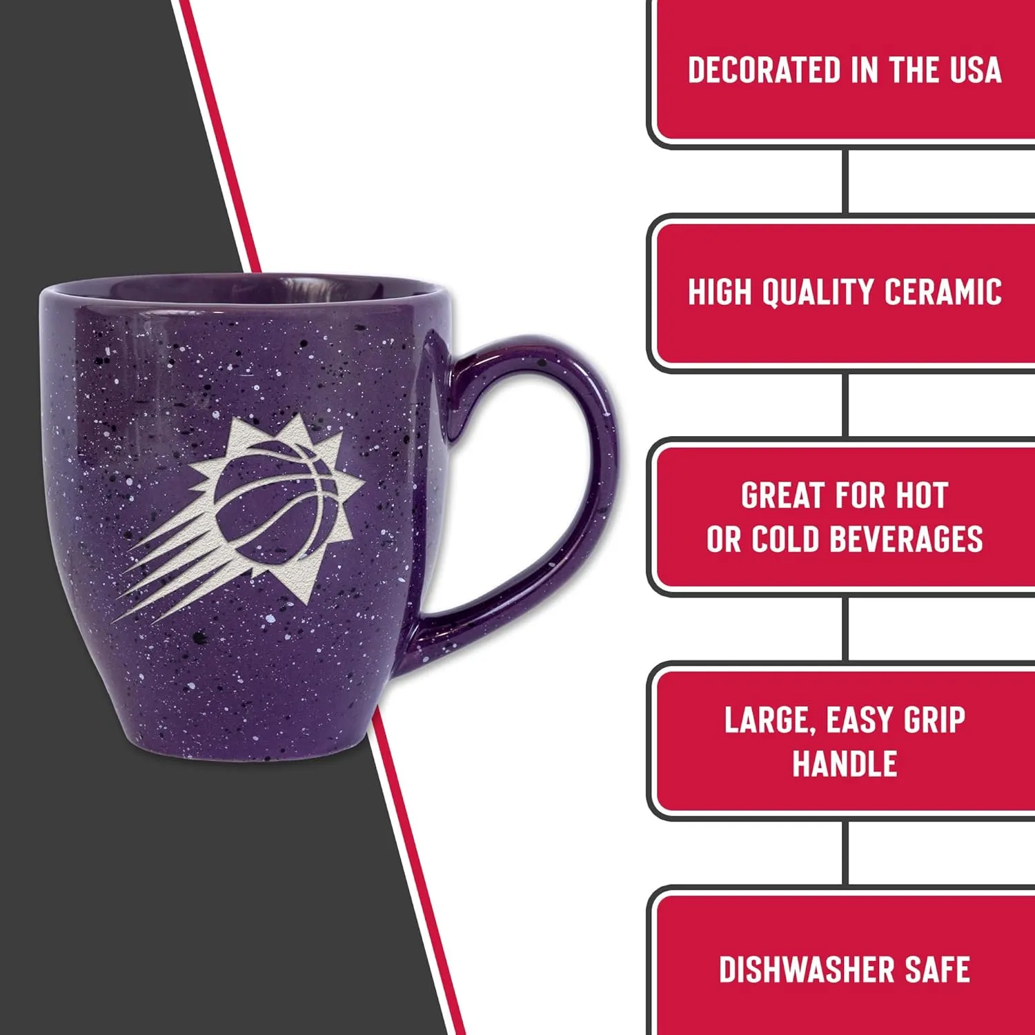 Rico Industries SPK 16oz Team Colored Laser Engraved Ceramic Mug