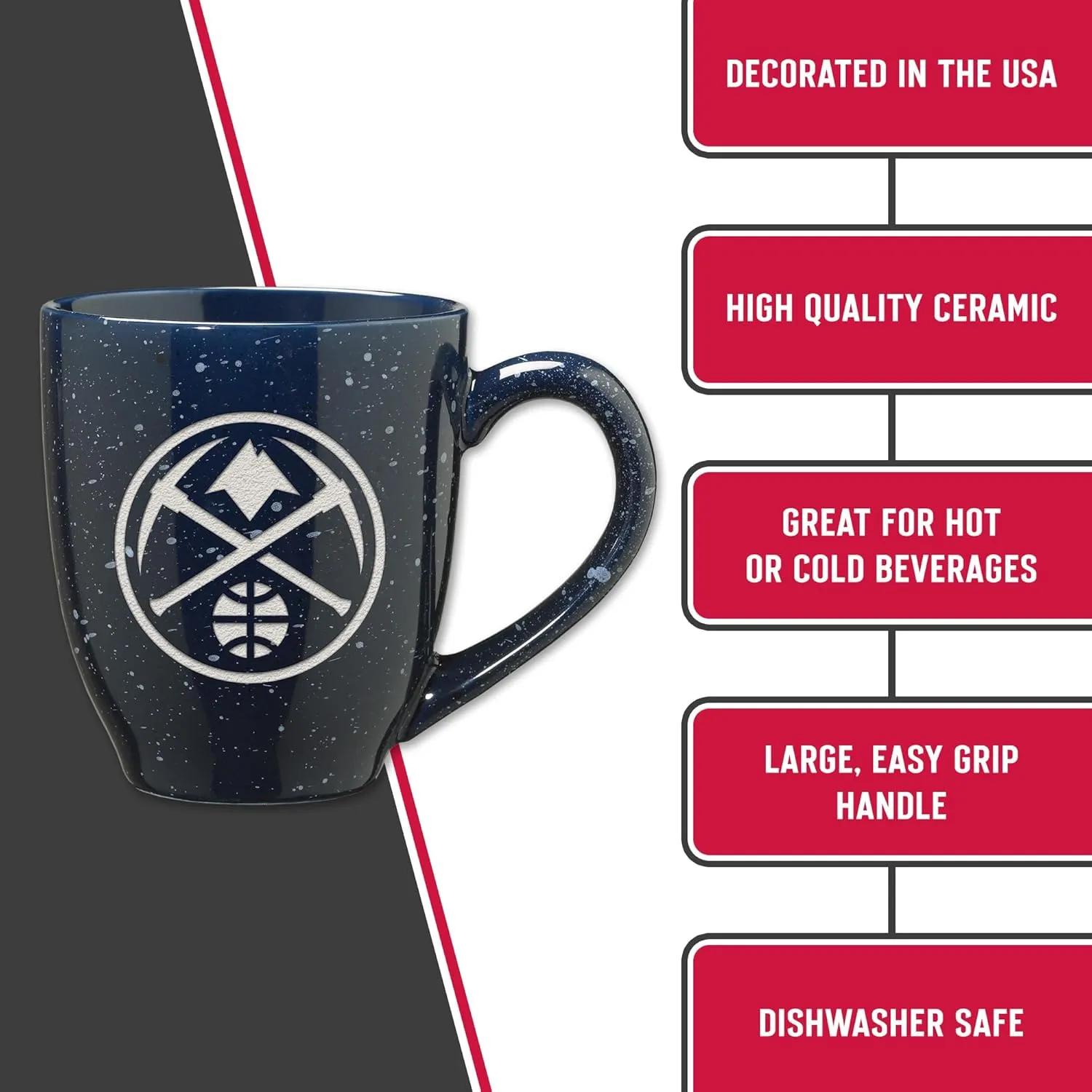 Rico Industries SPK 16oz Team Colored Laser Engraved Ceramic Mug