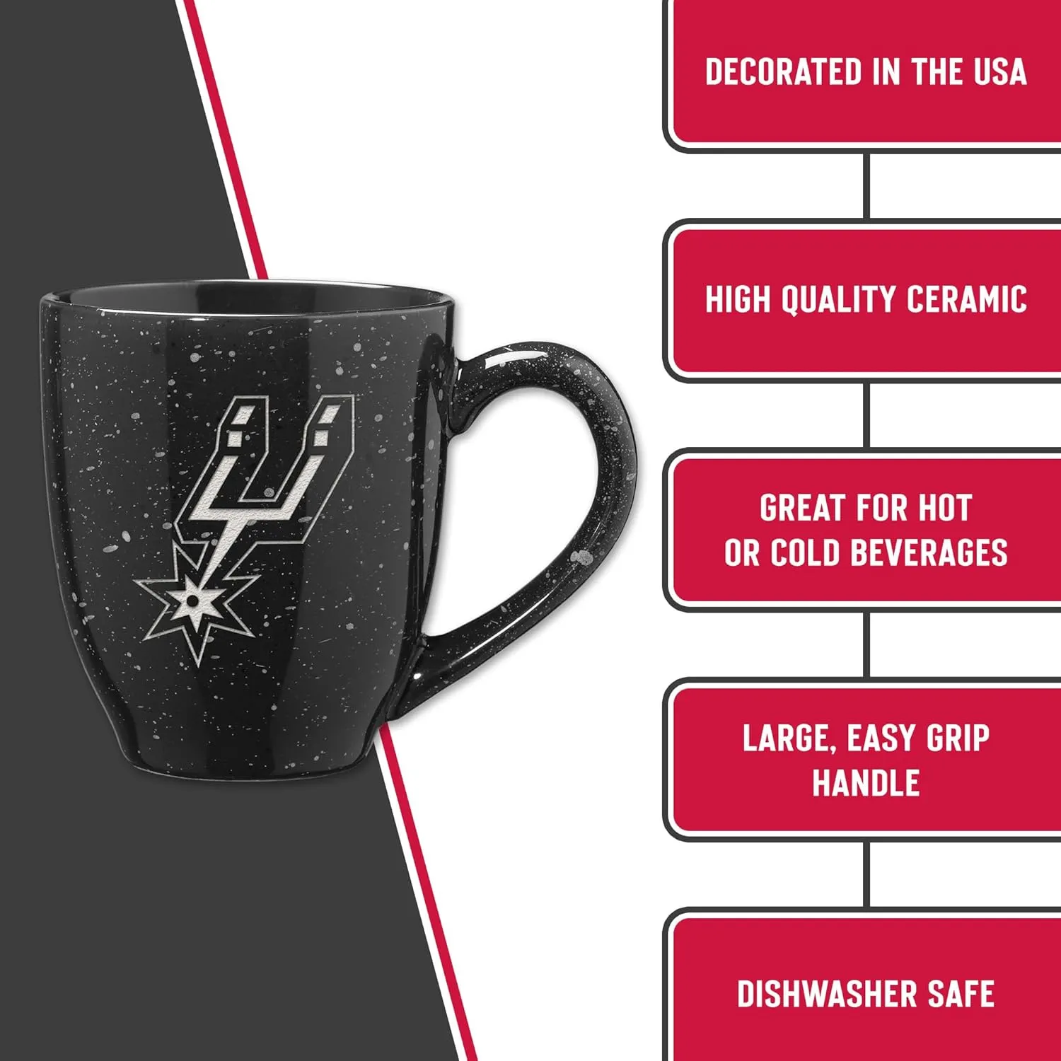 Rico Industries SPK 16oz Team Colored Laser Engraved Ceramic Mug