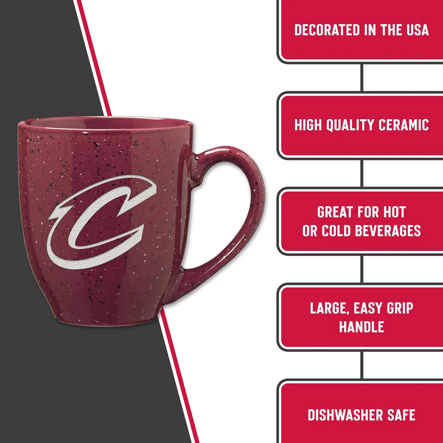 Rico Industries SPK 16oz Team Colored Laser Engraved Ceramic Mug