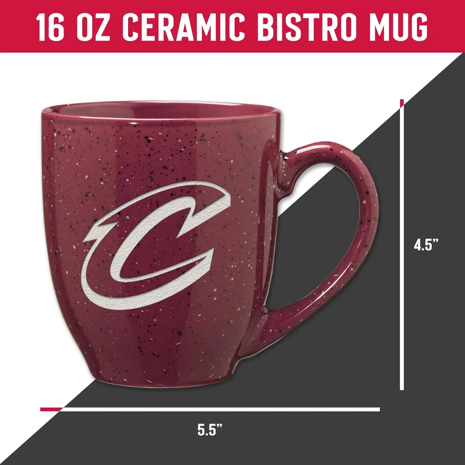 Rico Industries SPK 16oz Team Colored Laser Engraved Ceramic Mug