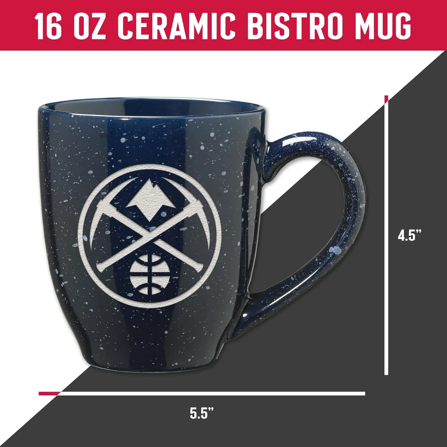 Rico Industries SPK 16oz Team Colored Laser Engraved Ceramic Mug